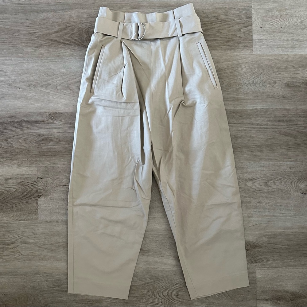 COS HIGH WAIST PAPERBAG BELTED PANTS TROUSERS